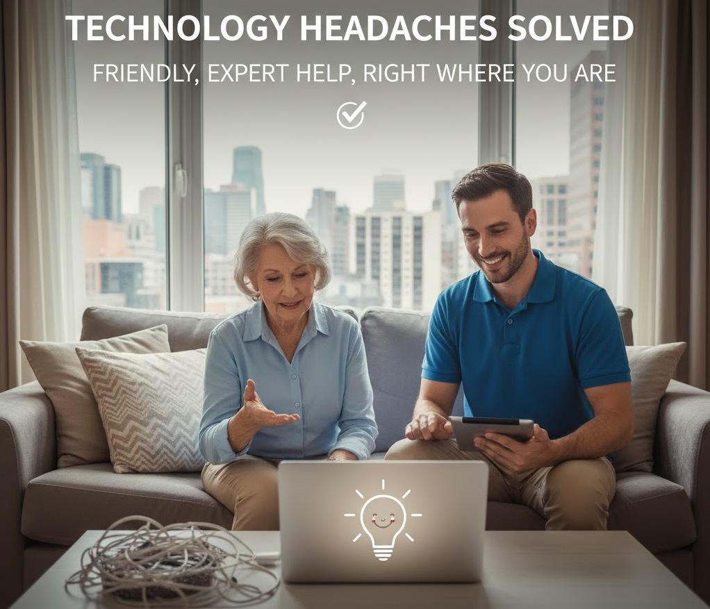 Technology Headaches Solved

Friendly, Expert Help, Right Where You Are